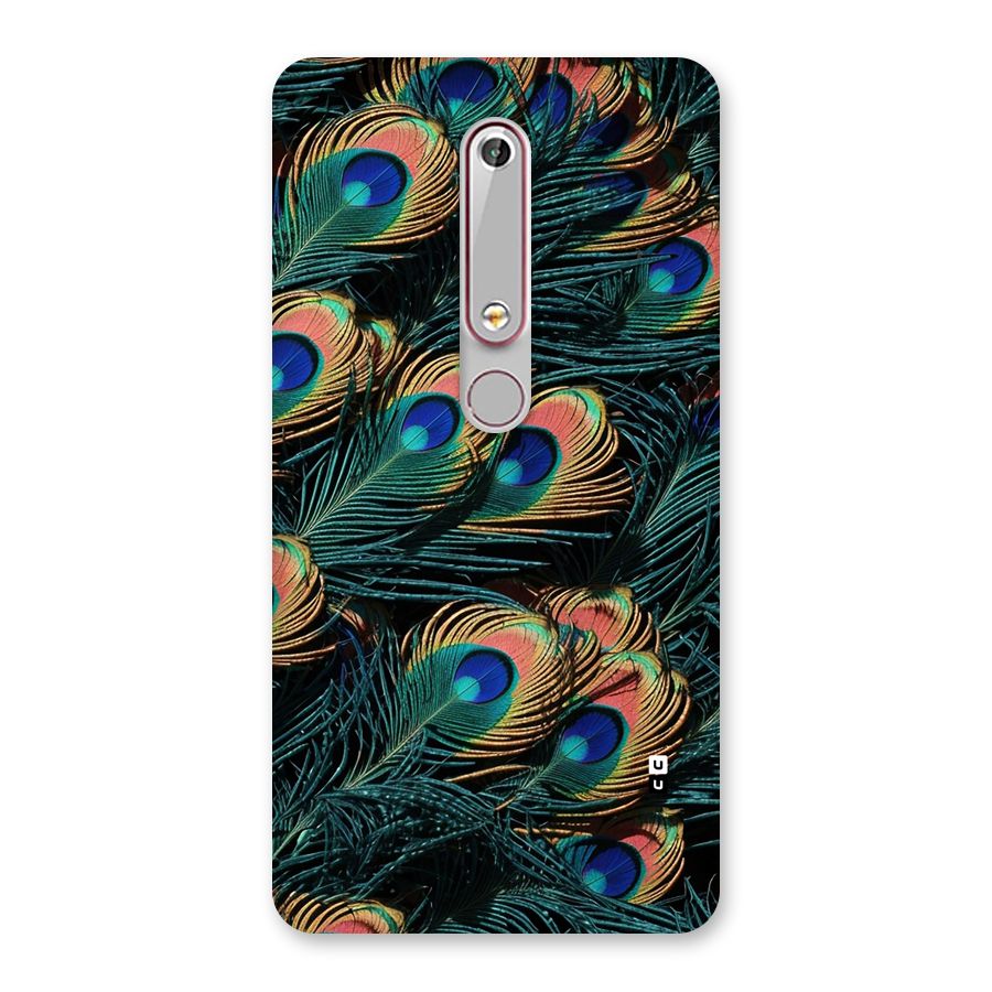 Peacock Feather Art Back Case for Nokia 6.1
