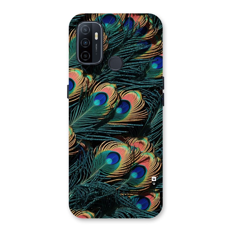 Peacock Feather Art Back Case for Oppo A32