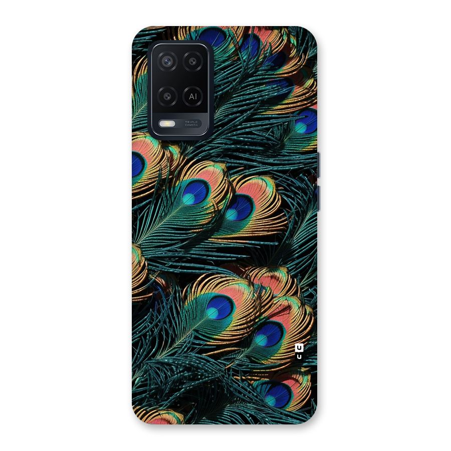 Peacock Feather Art Back Case for Oppo A54