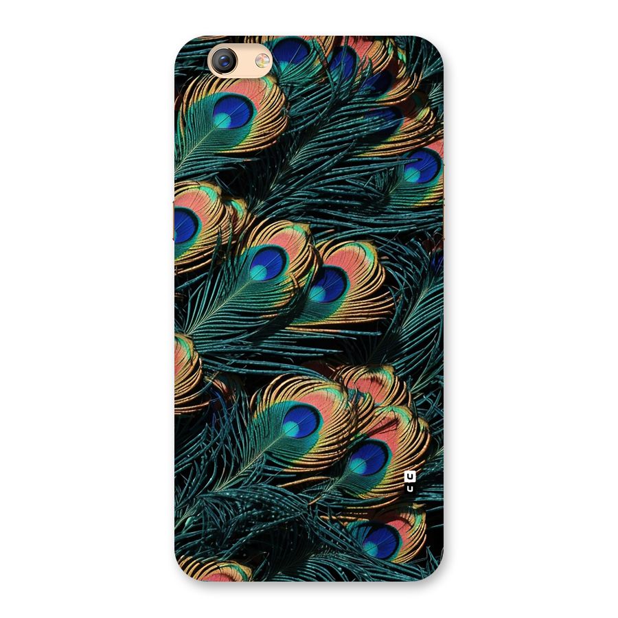 Peacock Feather Art Back Case for Oppo F3 Plus