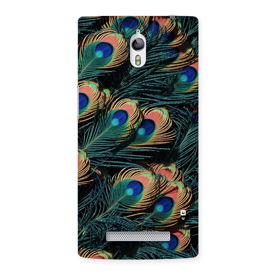 Peacock Feather Art Back Case for Oppo Find 7