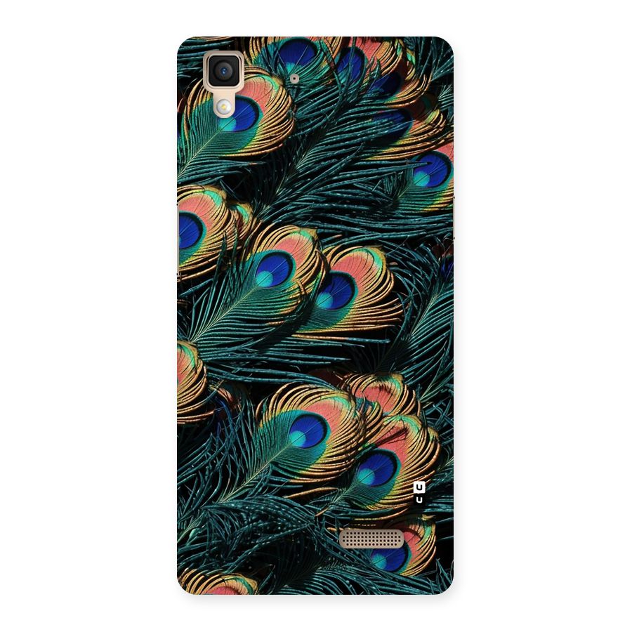 Peacock Feather Art Back Case for Oppo R7