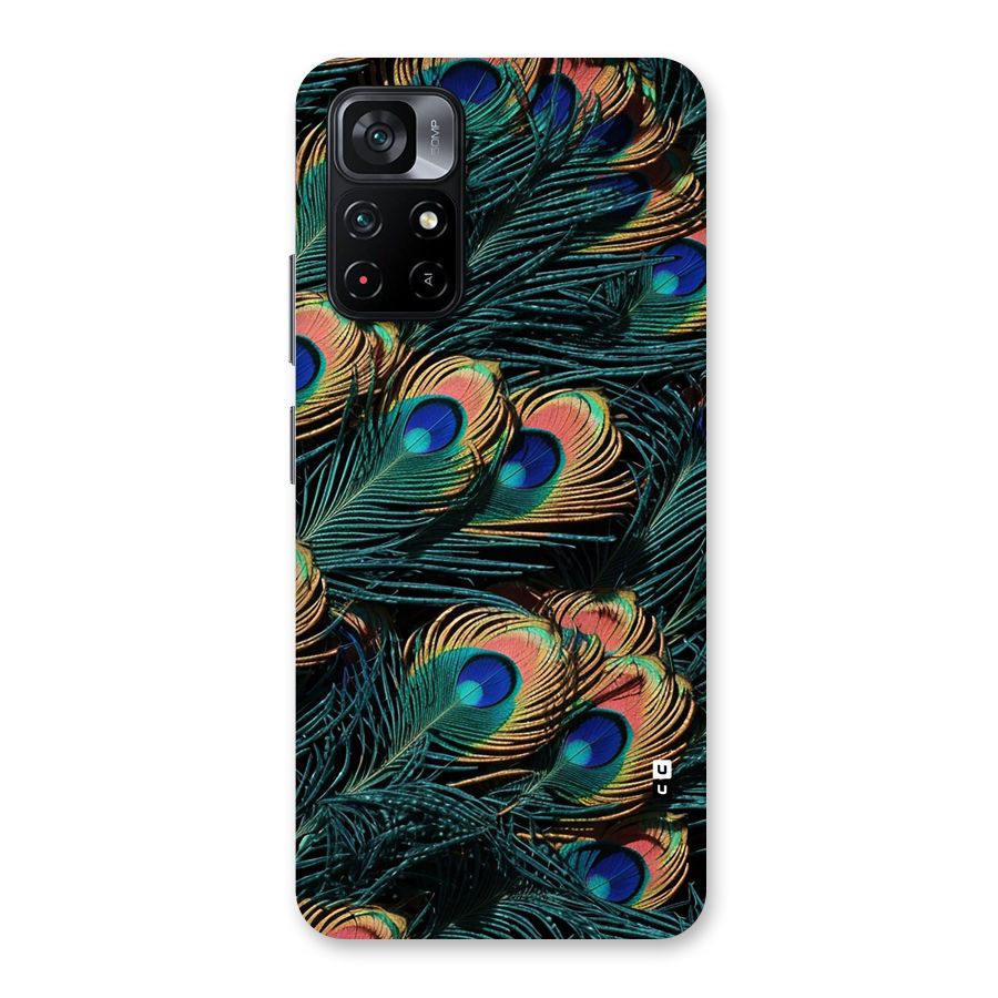 Peacock Feather Art Back Case for Poco M4 Pro 5G