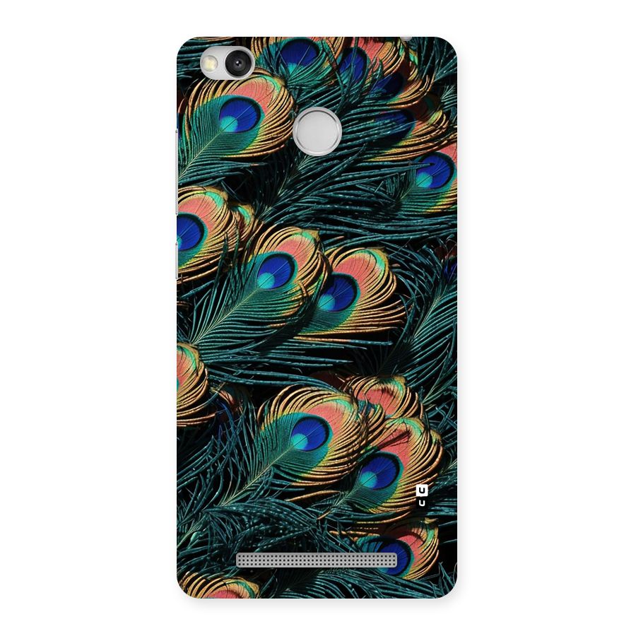 Peacock Feather Art Back Case for Redmi 3S Prime