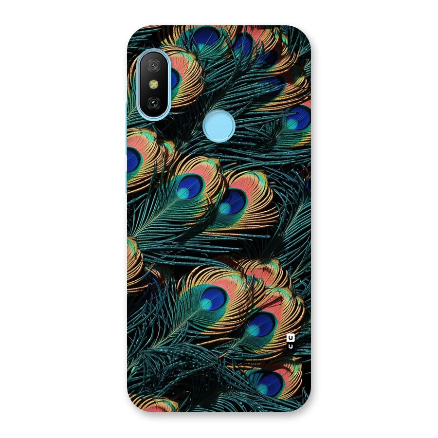 Peacock Feather Art Back Case for Redmi 6 Pro