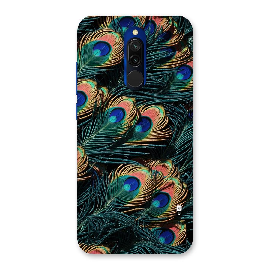 Peacock Feather Art Back Case for Redmi 8