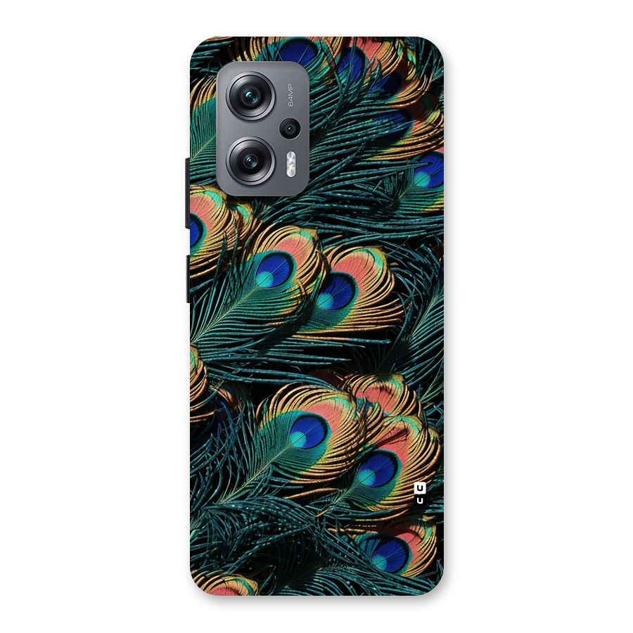 Peacock Feather Art Back Case for Redmi K50i