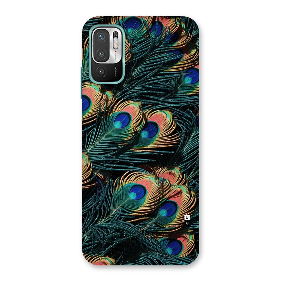 Peacock Feather Art Back Case for Redmi Note 10T 5G