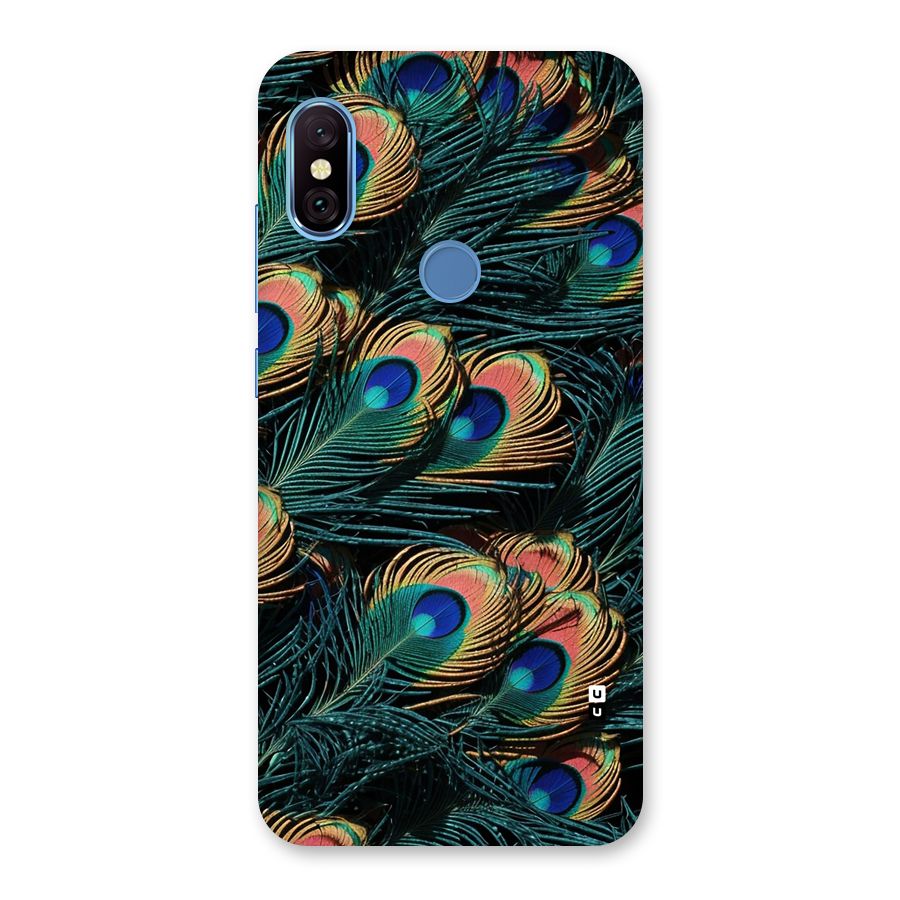 Peacock Feather Art Back Case for Redmi Note 6 Pro