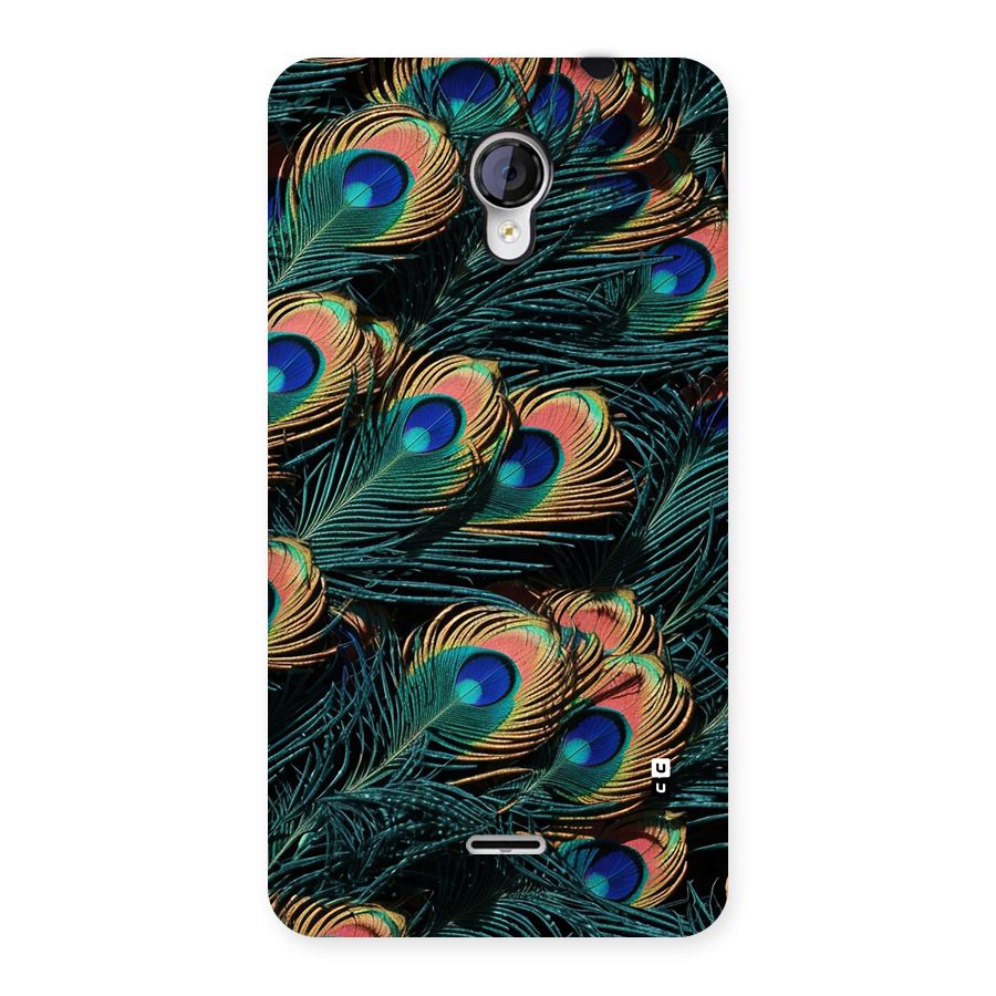 Peacock Feather Art Back Case for Unite 2 A106