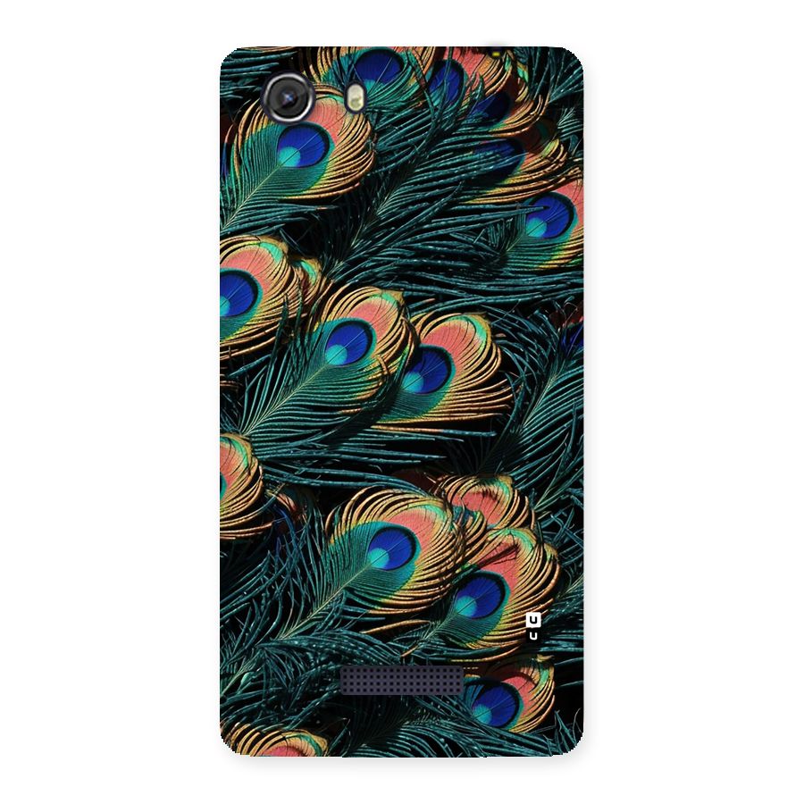 Peacock Feather Art Back Case for Unite 3