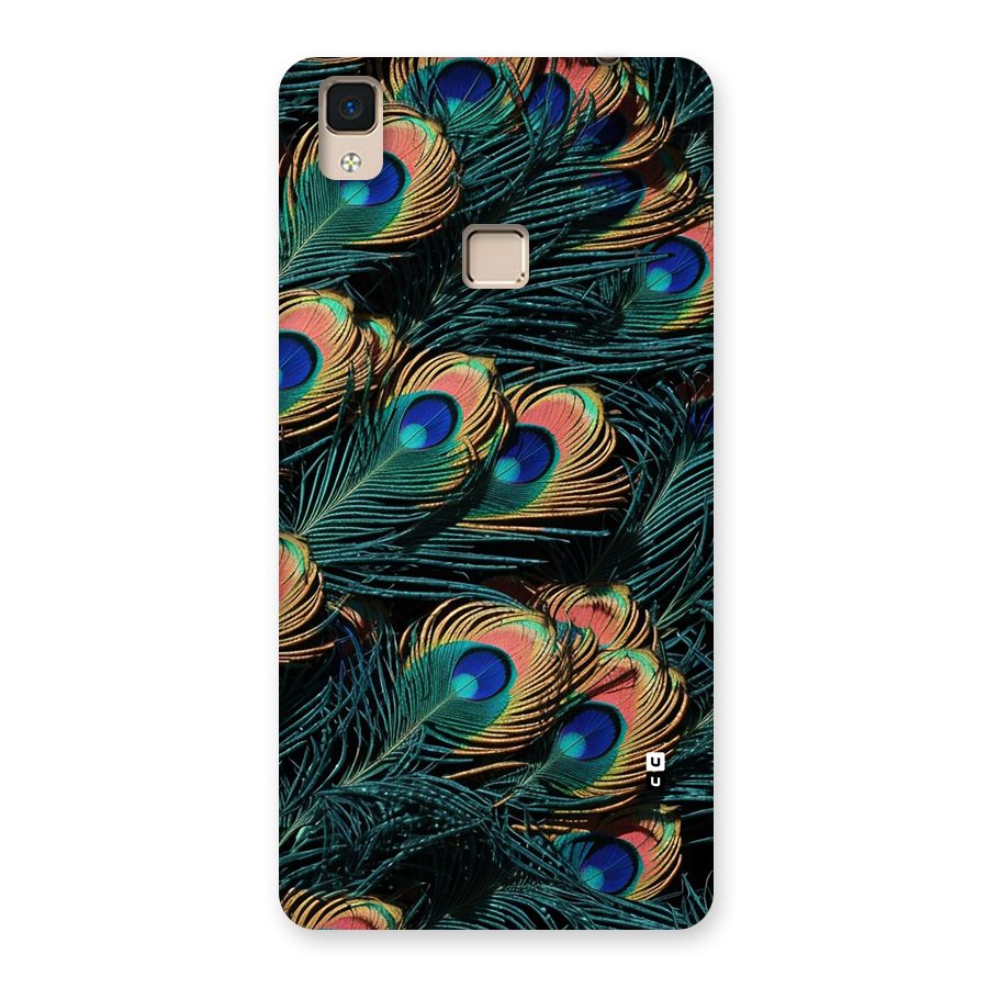 Peacock Feather Art Back Case for V3 Max