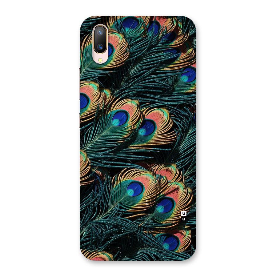 Peacock Feather Art Back Case for Vivo V11 Pro