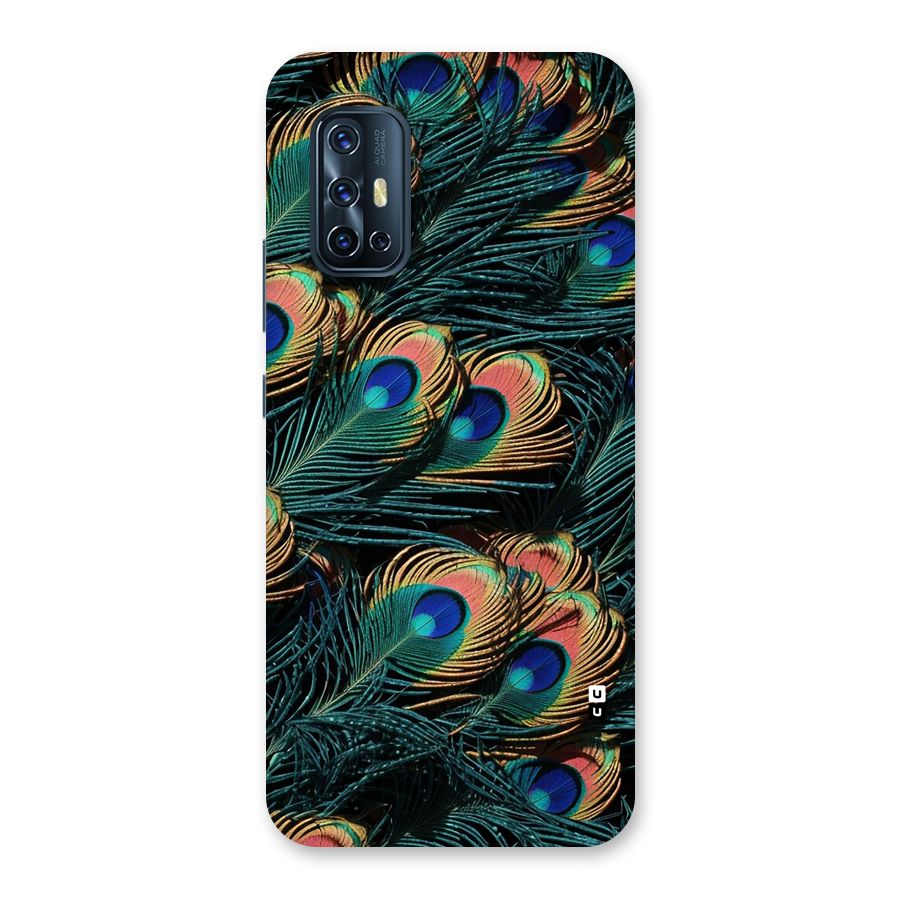 Peacock Feather Art Back Case for Vivo V17