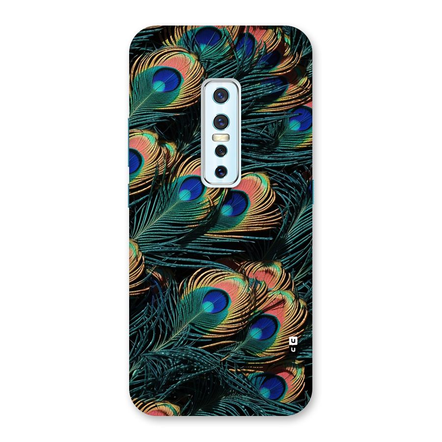 Peacock Feather Art Back Case for Vivo V17 Pro