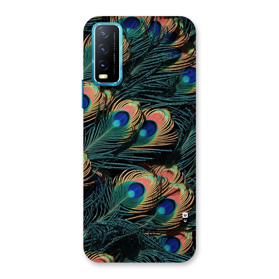 Peacock Feather Art Back Case for Vivo Y20A