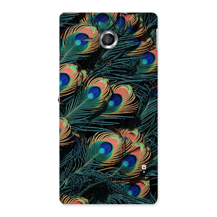 Peacock Feather Art Back Case for Xperia Sp