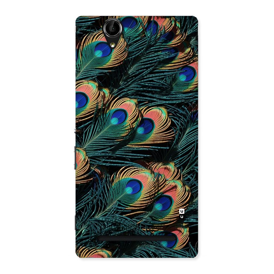 Peacock Feather Art Back Case for Xperia T2
