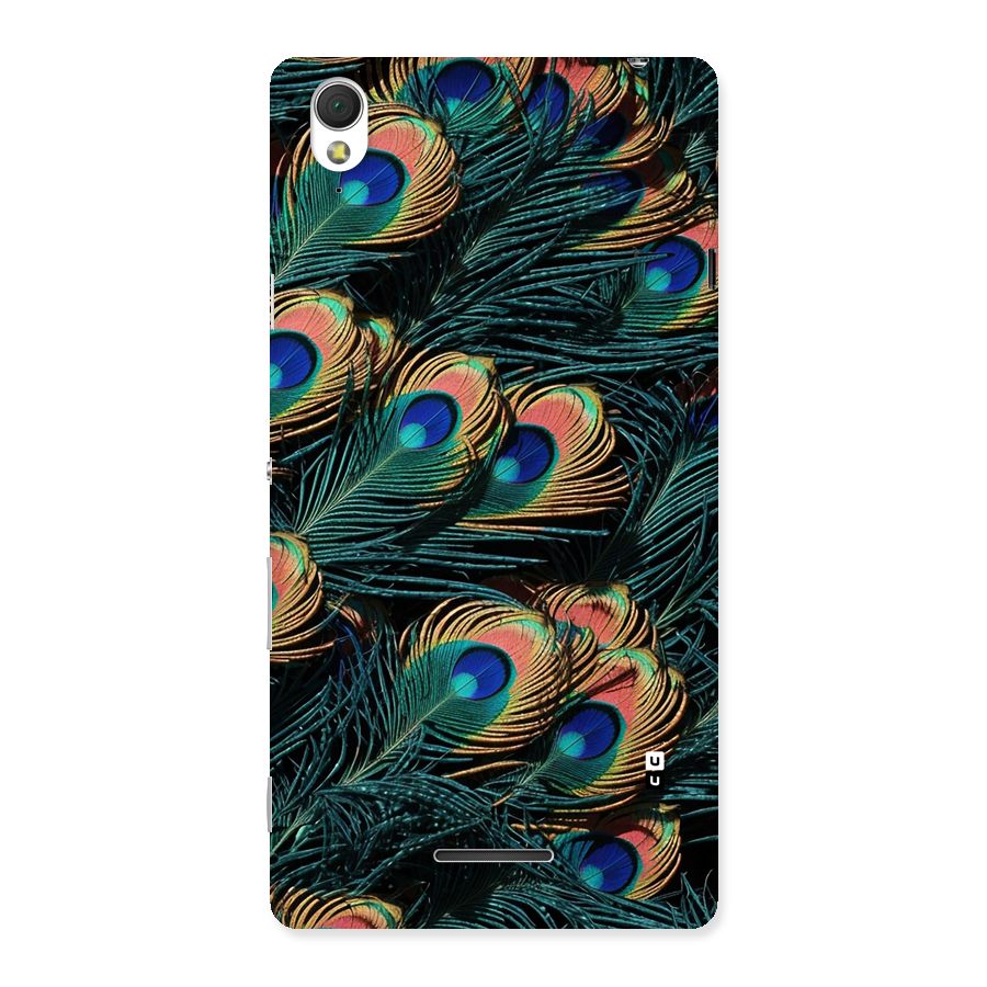 Peacock Feather Art Back Case for Xperia T3