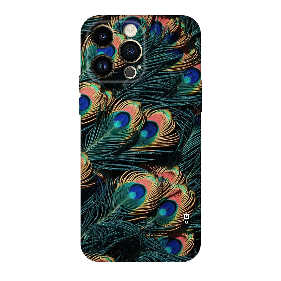Peacock Feather Art Back Case for iPhone 14 Pro Max