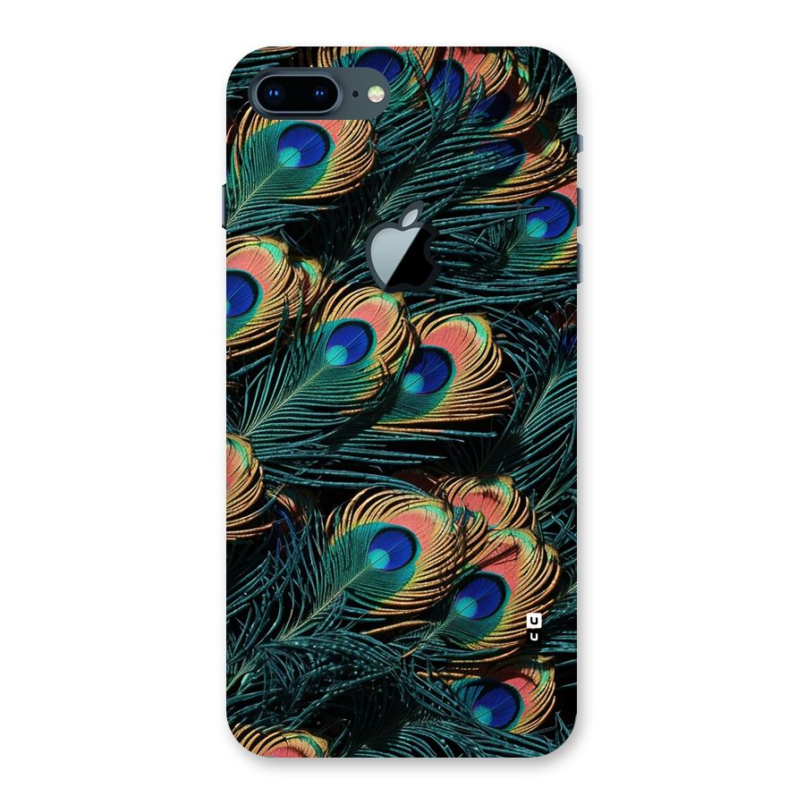 Peacock Feather Art Back Case for iPhone 7 Plus Apple Cut
