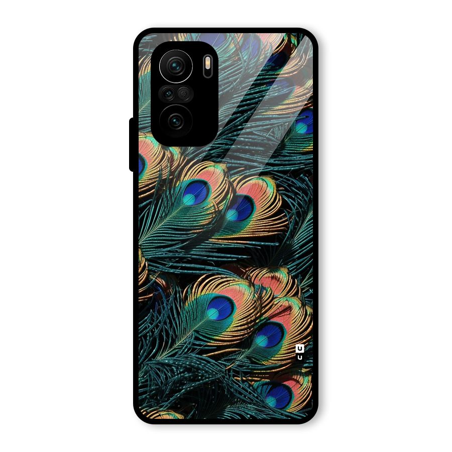Peacock Feather Art Glass Back Case for Mi 11X Pro