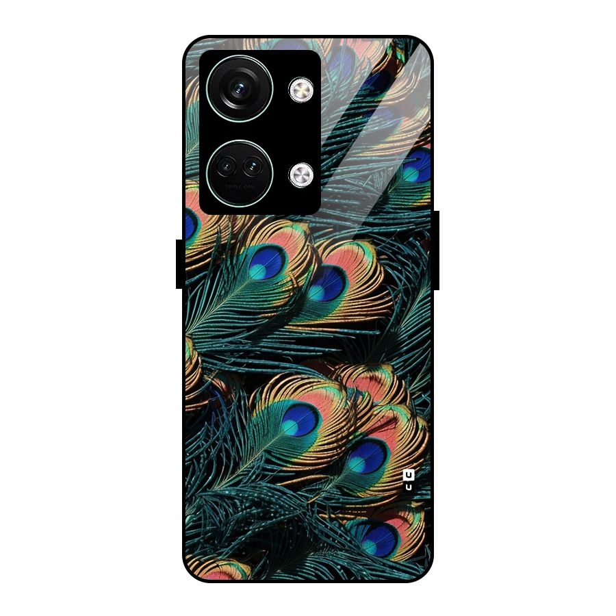 Peacock Feather Art Glass Back Case for Oneplus Nord 3