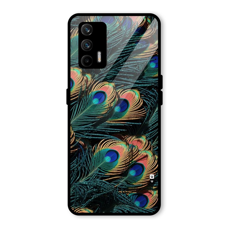 Peacock Feather Art Glass Back Case for Realme GT 5G