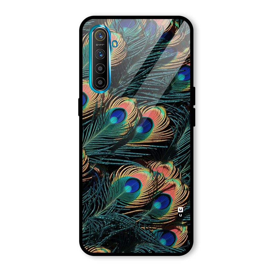 Peacock Feather Art Glass Back Case for Realme X2