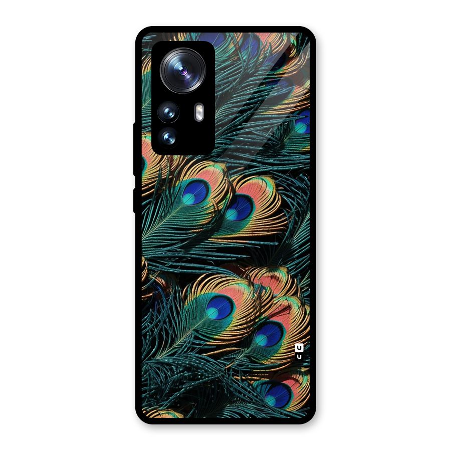 Peacock Feather Art Glass Back Case for Xiaomi 12 Pro