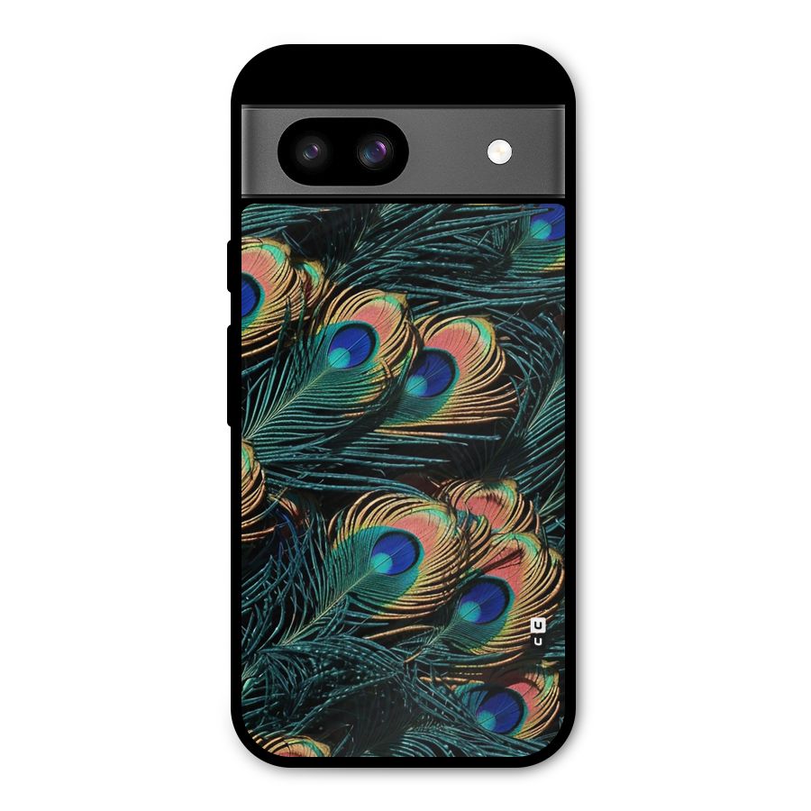 Peacock Feather Art Metal Back Case for Google Pixel 8a