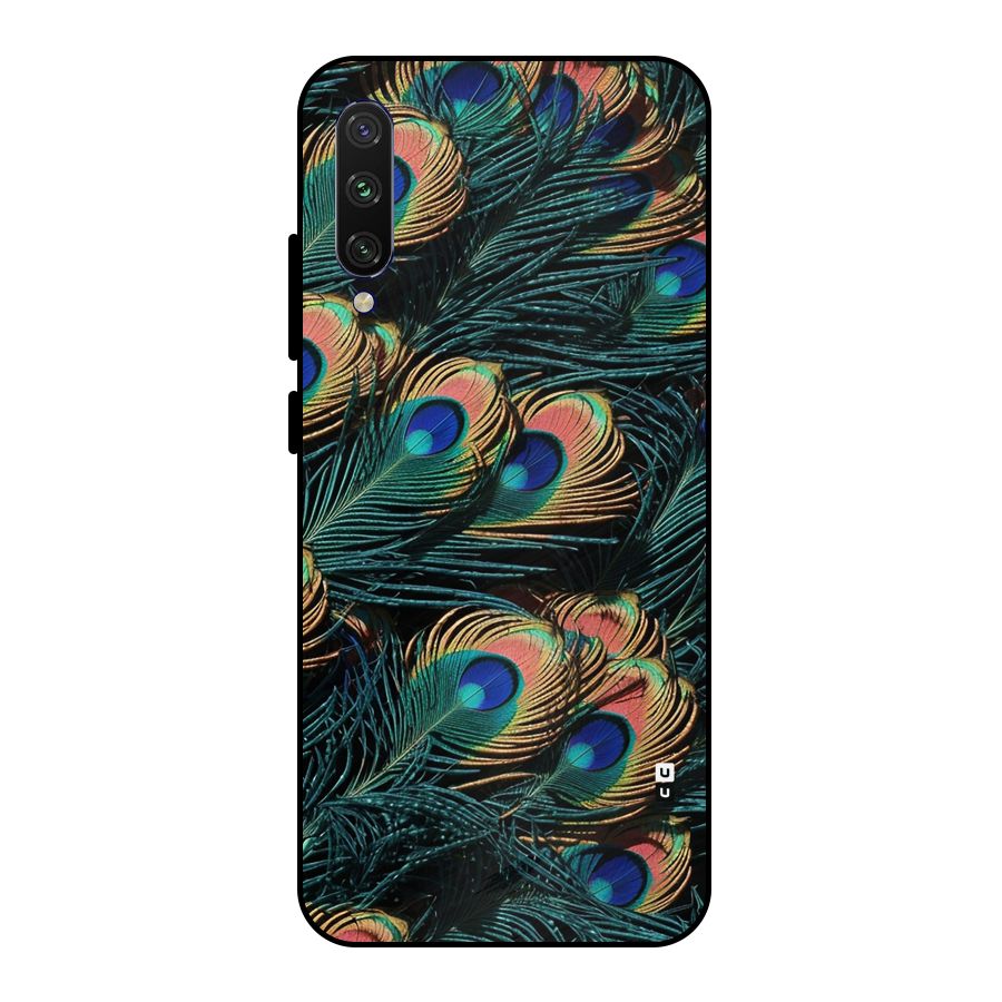 Peacock Feather Art Metal Back Case for Mi A3