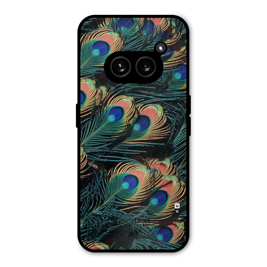 Peacock Feather Art Metal Back Case for Nothing Phone 2a Plus