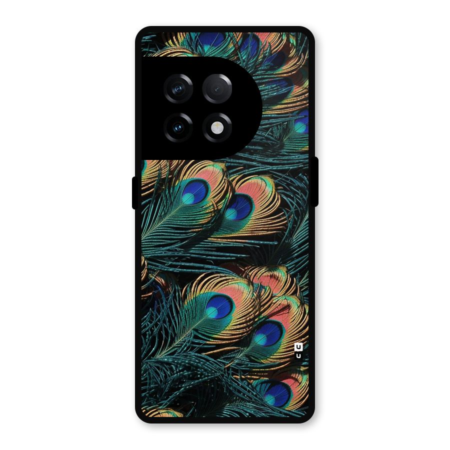 Peacock Feather Art Metal Back Case for OnePlus 11R