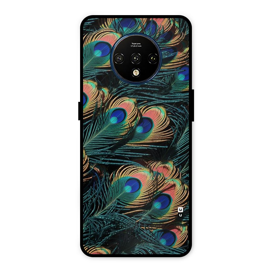 Peacock Feather Art Metal Back Case for OnePlus 7T