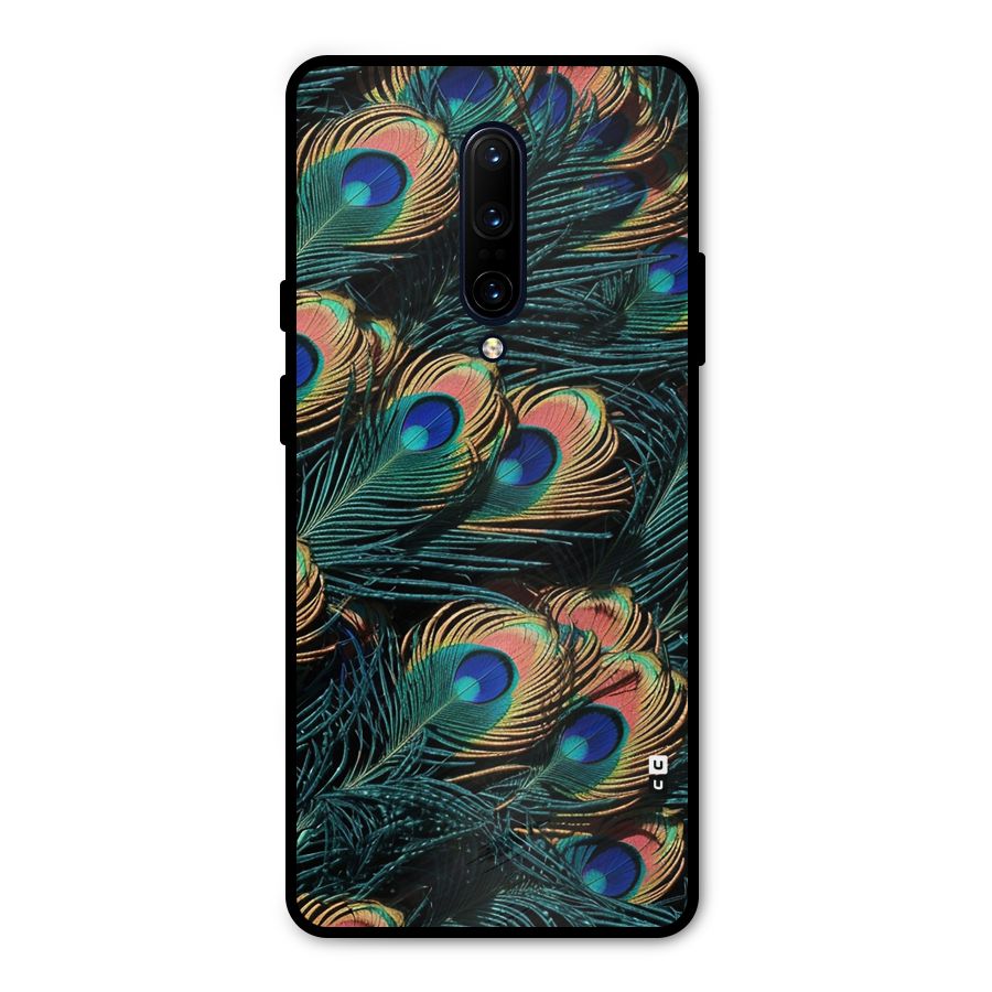 Peacock Feather Art Metal Back Case for OnePlus 7 Pro