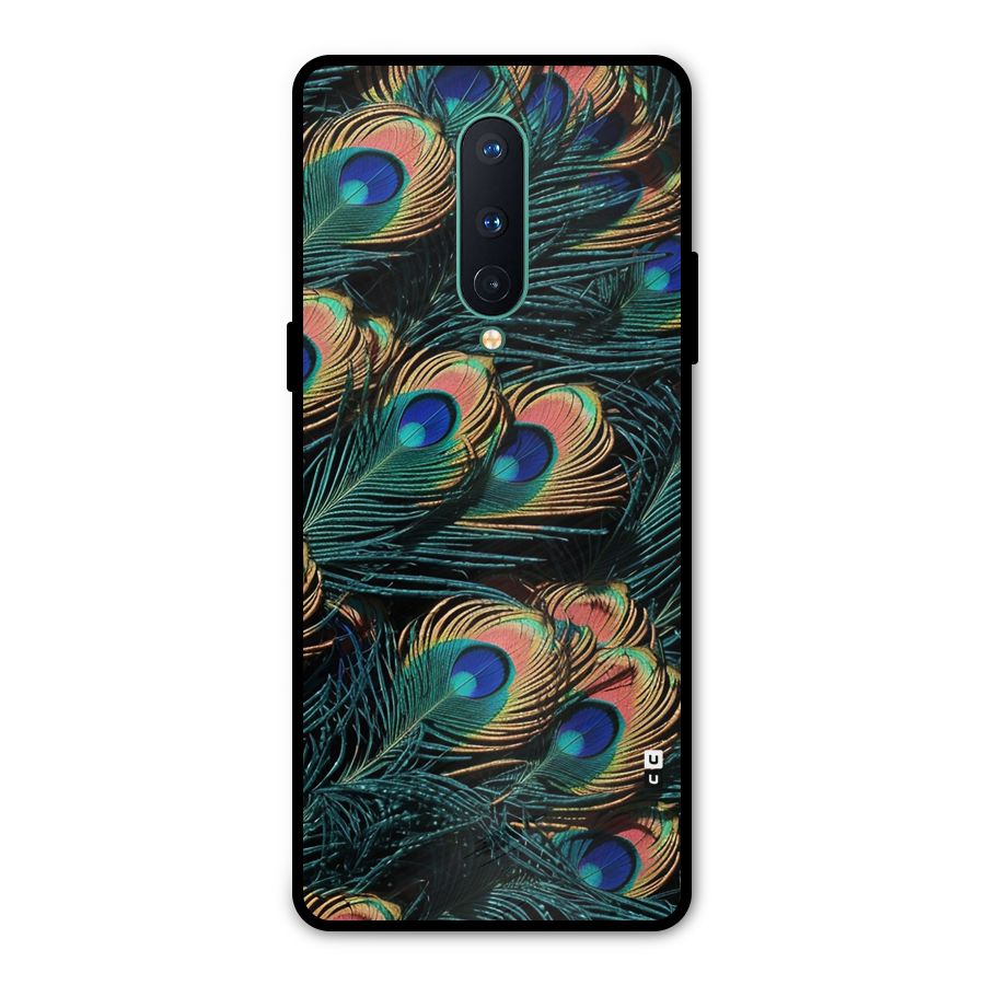 Peacock Feather Art Metal Back Case for OnePlus 8