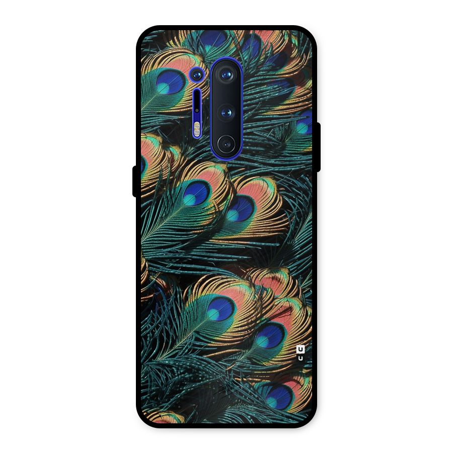 Peacock Feather Art Metal Back Case for OnePlus 8 Pro