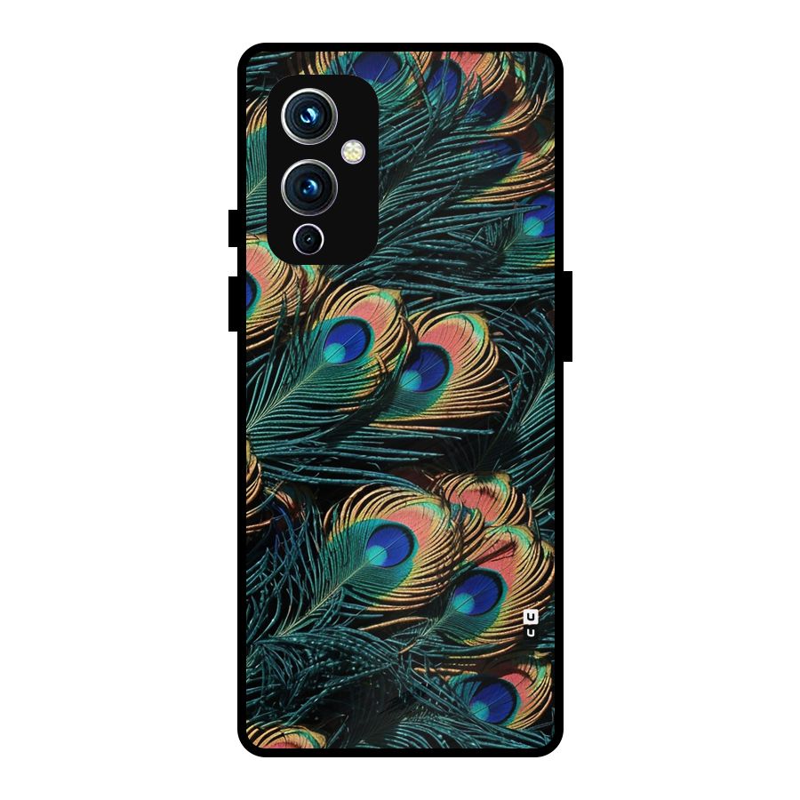 Peacock Feather Art Metal Back Case for OnePlus 9