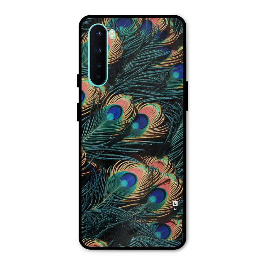 Peacock Feather Art Metal Back Case for OnePlus Nord