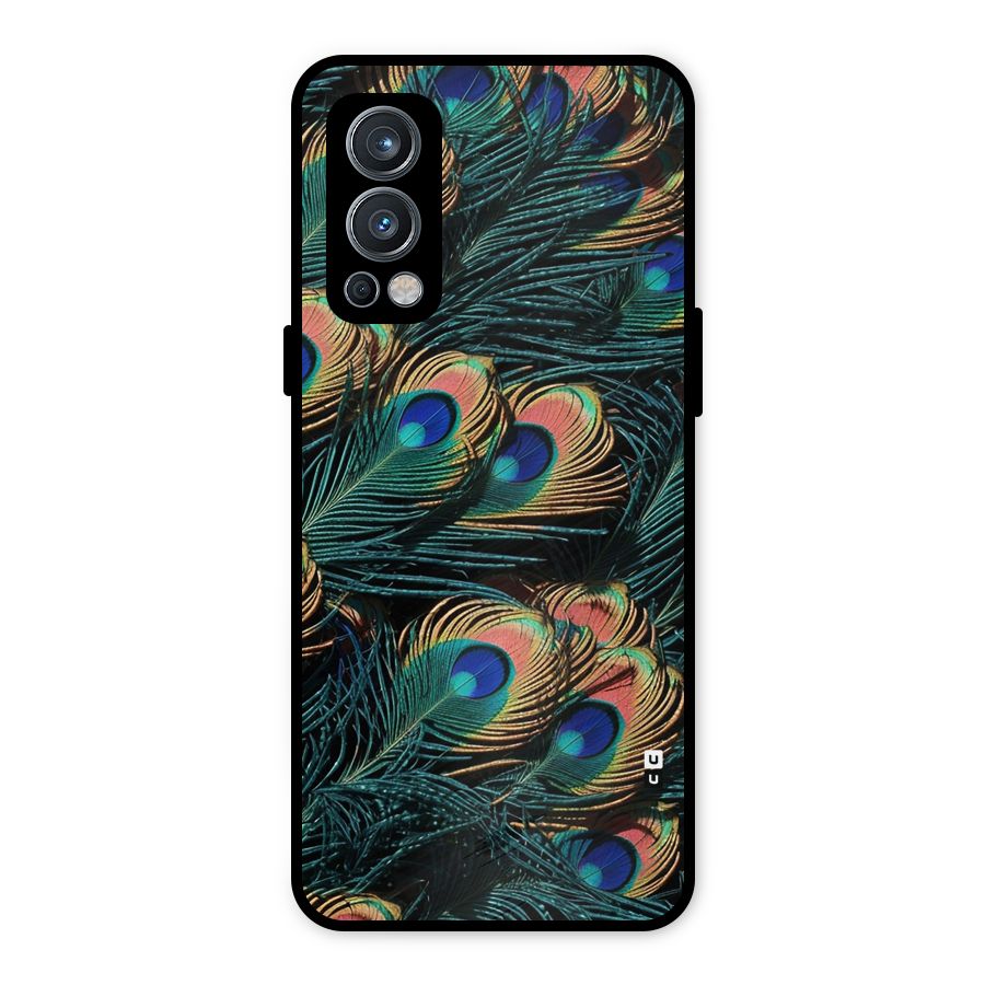 Peacock Feather Art Metal Back Case for OnePlus Nord 2 5G