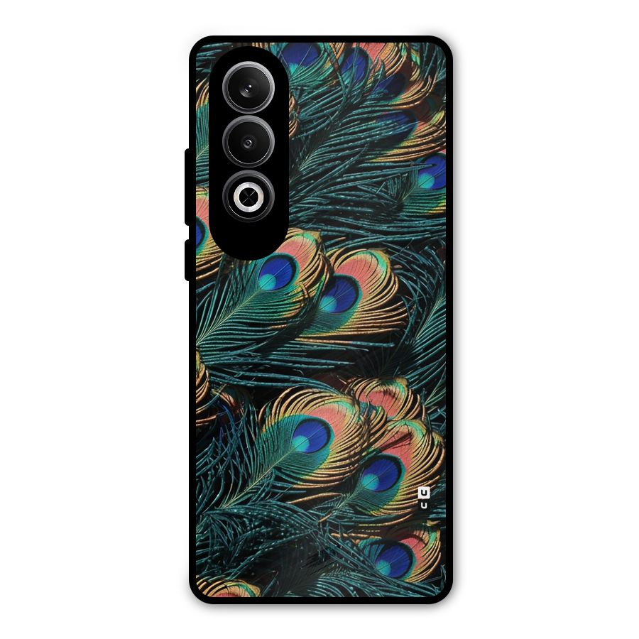 Peacock Feather Art Metal Back Case for OnePlus Nord CE4
