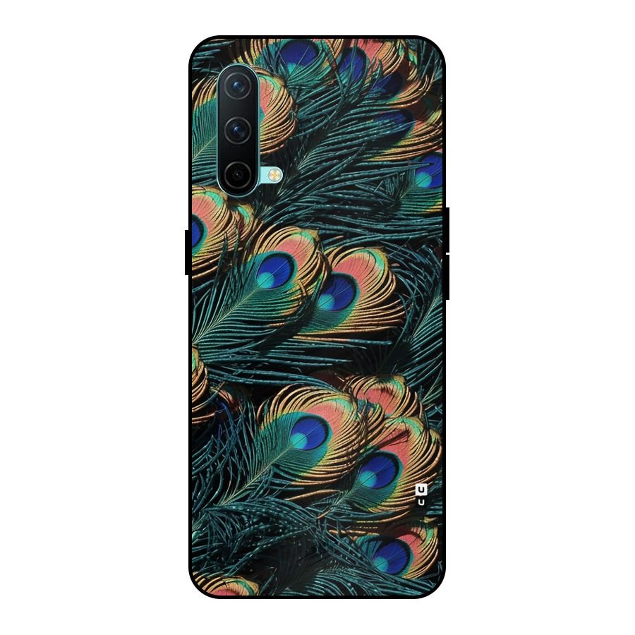 Peacock Feather Art Metal Back Case for OnePlus Nord CE 5G