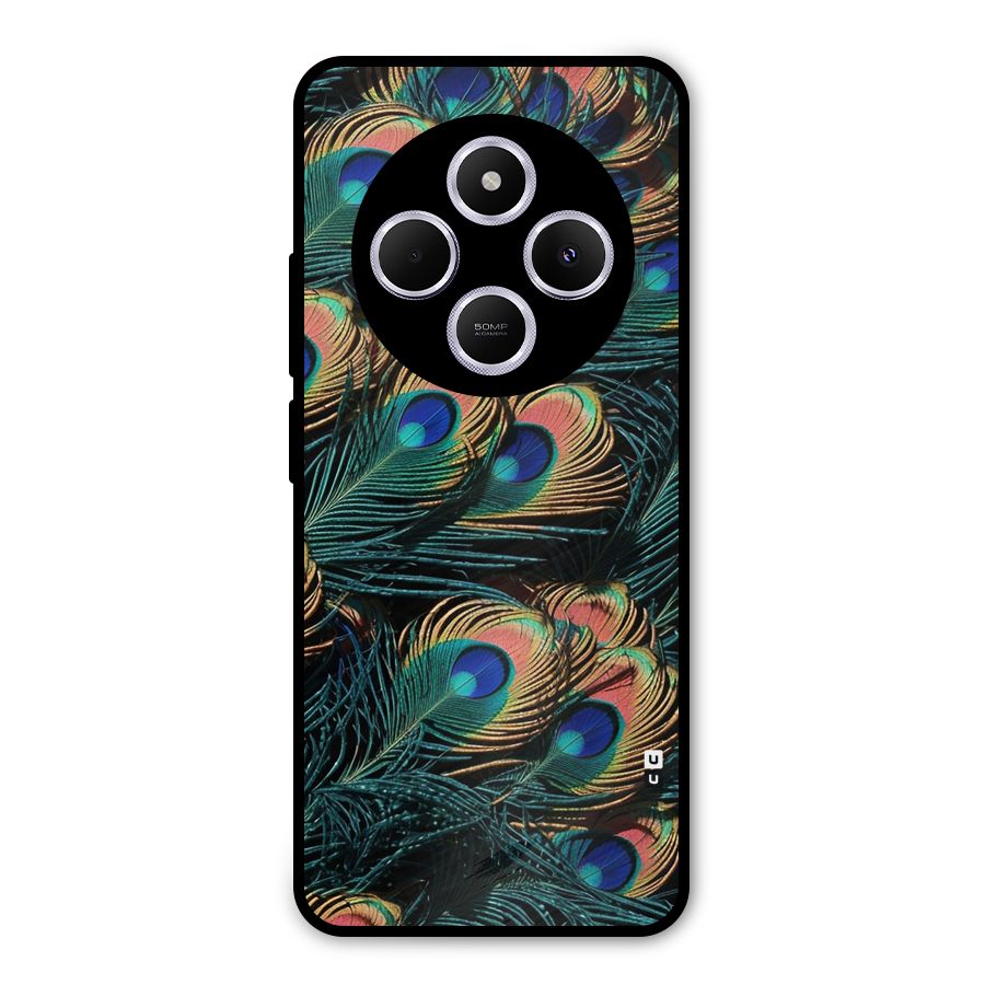 Peacock Feather Art Metal Back Case for Poco M7