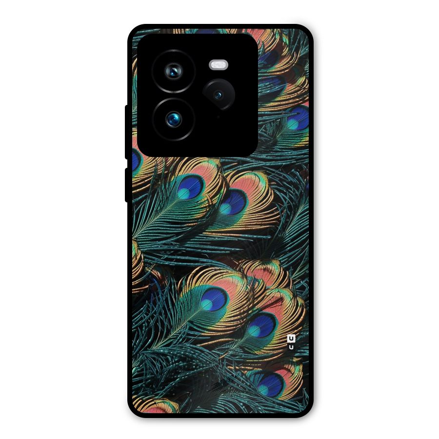 Peacock Feather Art Metal Back Case for Realme GT 7 Pro