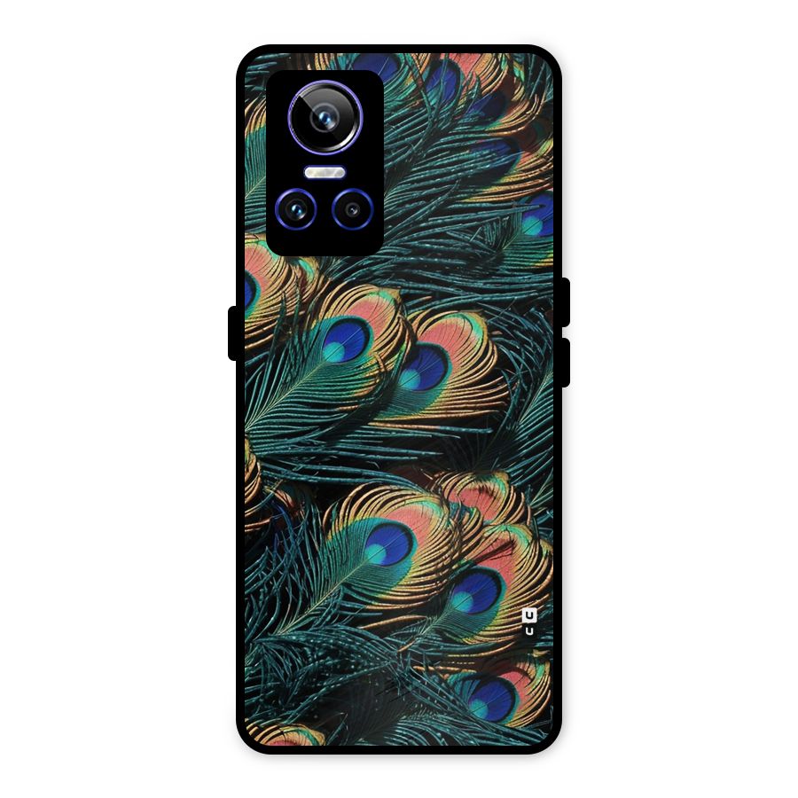 Peacock Feather Art Metal Back Case for Realme GT Neo 3