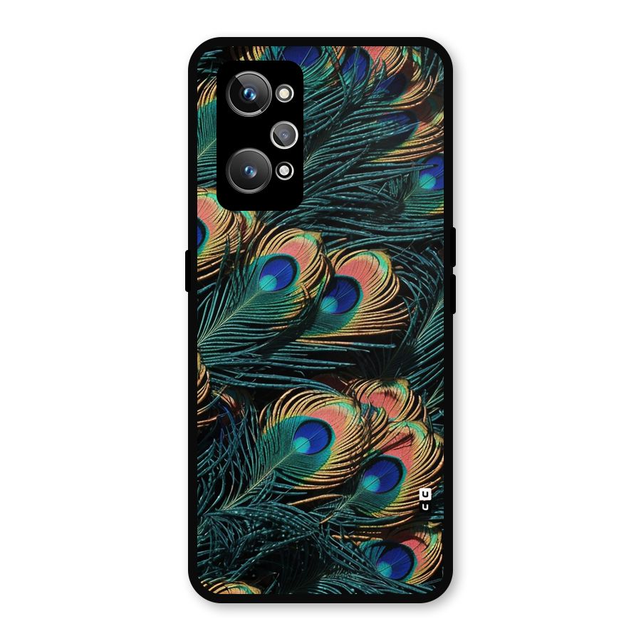 Peacock Feather Art Metal Back Case for Realme GT Neo 3T