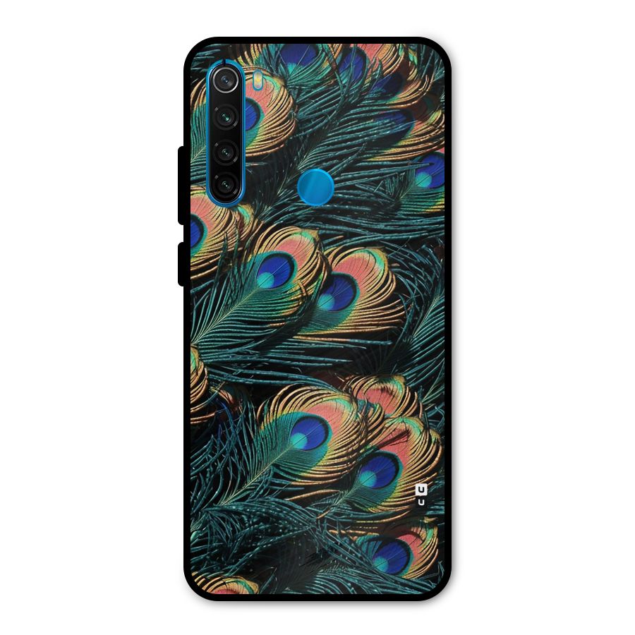 Peacock Feather Art Metal Back Case for Redmi Note 8