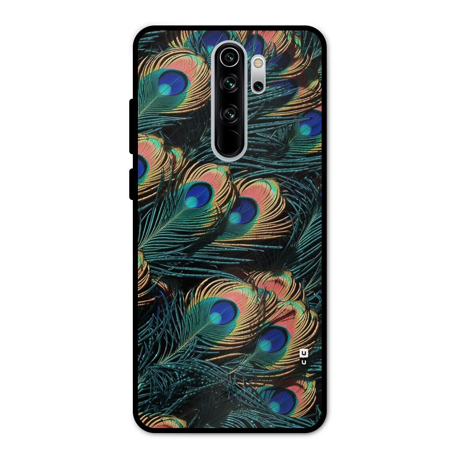 Peacock Feather Art Metal Back Case for Redmi Note 8 Pro