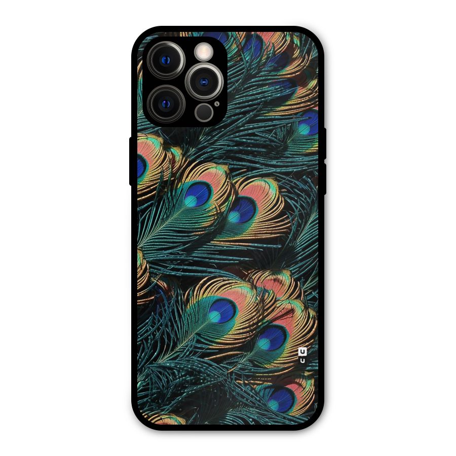 Peacock Feather Art Metal Back Case for iPhone 12 Pro Max